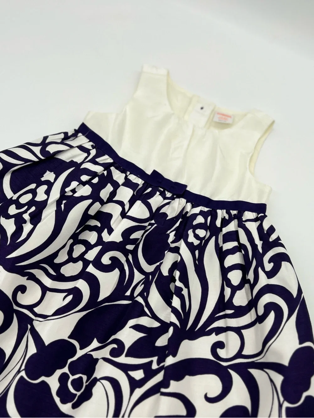 Gymboree Baby Girl Purple White Formal Dress Purple Bow Weddings Parties 18-24 M
